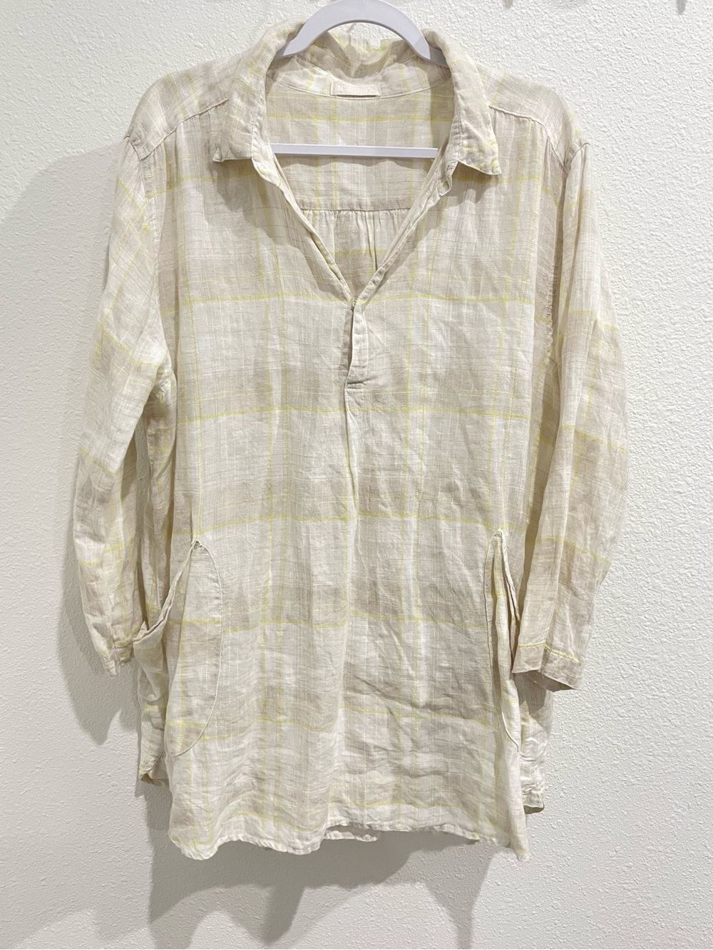 Cp Shades Linen Teton Tunic Relaxed Lived In Style Boho Pockets